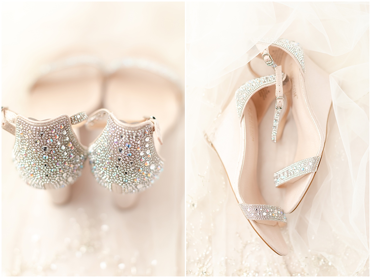 Wedding shoes bride crystals | Ranch Wedding by Mary Talamantes